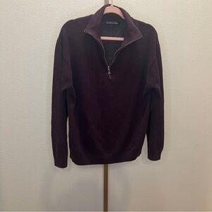 Northern Isles Pullover Sweater 100% Cotton- Plum Size Large